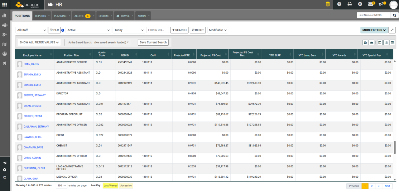 Beacon HR Module Screenshot